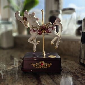 Whimsical Carousel Horse Music Box - S.F. Music Box Company - Coquette Decor